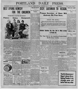 Portland Daily Press: April 23, 1898