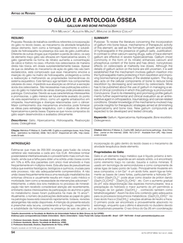 Gallium and Bone Pathology