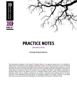 Group Governance Structure on the Implementation of Best Practice 15