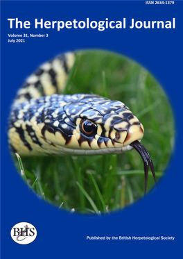 Contents Herpetological Journal