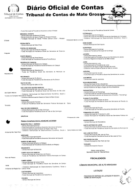 Diário Oficial De Contas Tribunal De Contas Mato Grosso INSTRUMENTODECIDADANIA