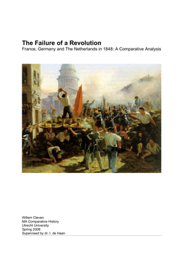 The Failure of a Revolution France, Germany and the Netherlands in 1848: a Comparative Analysis