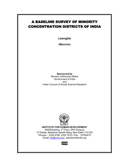 A Baseline Survey of Minority Concentration Districts of India