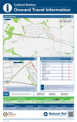 Cosford Station I Onward Travel Information Local Area Map