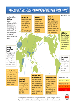 Jan-Jun of 2020: Major Water-Related Disasters in the World
