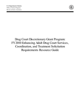 Resource Guide for Drug Court Applicants