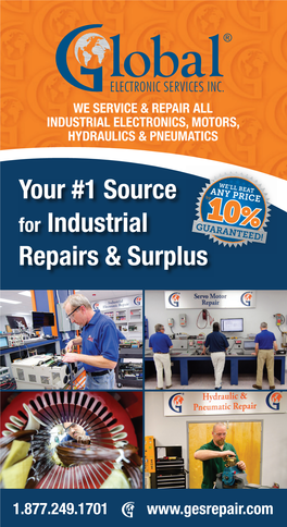 Your #1 Source for Industrial Repairs & Surplus