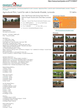 Agricultural Plot / Land for Sale in Gevhande
