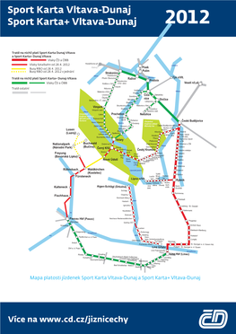 Sport Karta Vltava-Dunaj Sport Karta+ Vltava-Dunaj 2012