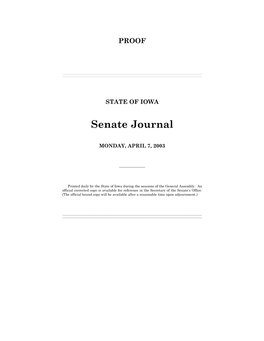 Senate Journal