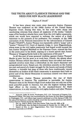 The Truth About Clarence Thomas and the Need for New Black Leadership