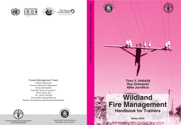 Wildland Fire Management Handbook for Trainers