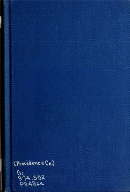 Names of the Owners Or Occupants of Buildings in the Town of Providence from 1749 to 1771