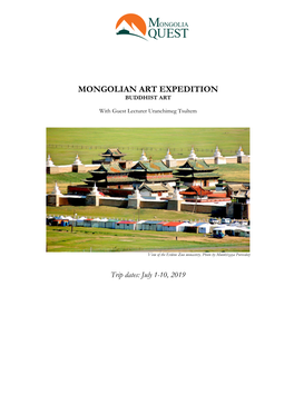 Mongolian Art Expedition Buddhist Art