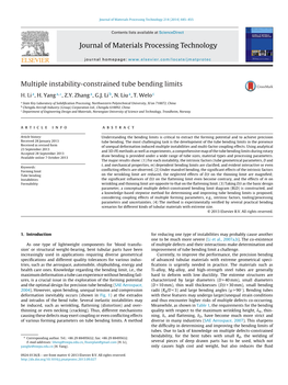 Multiple Instability-Constrained Tube Bending Limits