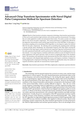 Advanced Chirp Transform Spectrometer with Novel Digital Pulse Compression Method for Spectrum Detection