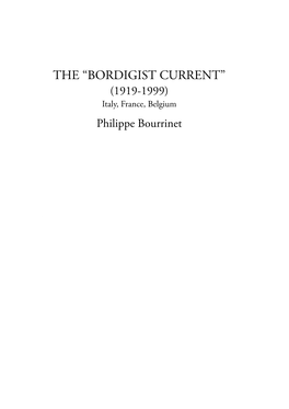 The “Bordigist Current”