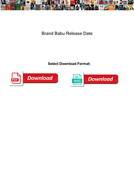 Brand Babu Release Date