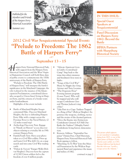 “Prelude to Freedom: the 1862 Battle of Harpers Ferry”