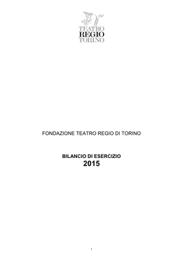 Fondazione Teatro Regio Di Torino Bilancio Di Esercizio