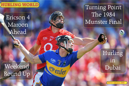 HURLING WORLD Turning Point Ericson 4 the 1984 Maroon Munster Final Ahead