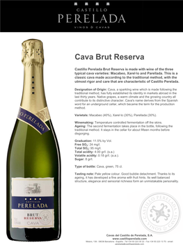 Cava Brut Reserva