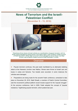 News of Terrorism and the Israeli-Palestinian Conflict