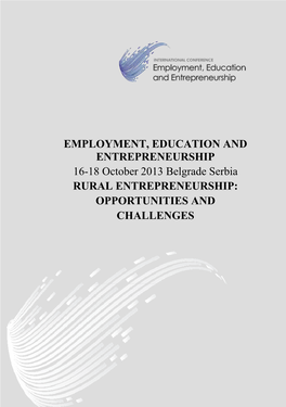 Rural Entrepreneurship