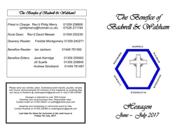 The Benefice of Badwell & Walsham Hexagon