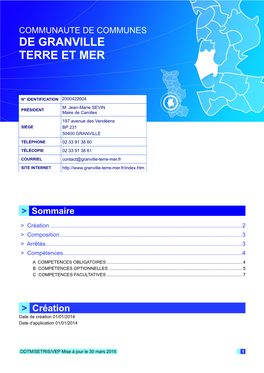 Communaute De Communes De Granville Terre Et Mer