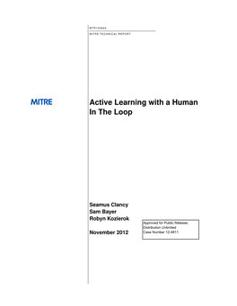 Active Learning with a Human in the Loop