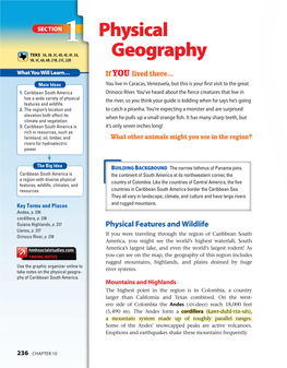 Physical Geography the Equator Means That Most of the Region of Caribbean South America Includes Has Warm Temperatures Year-Round