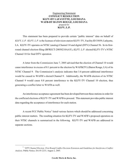 KLFY DTV Conflict Maps