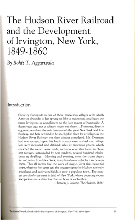 Of Irvington, New York, 1849,1860 by Rohit T