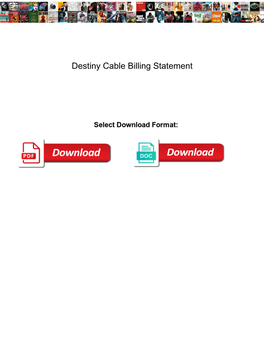 Destiny Cable Billing Statement