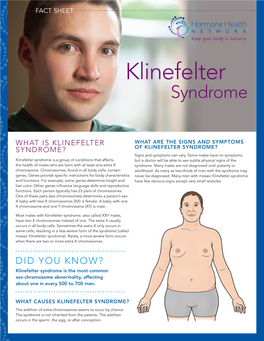 Klinefelter Syndrome