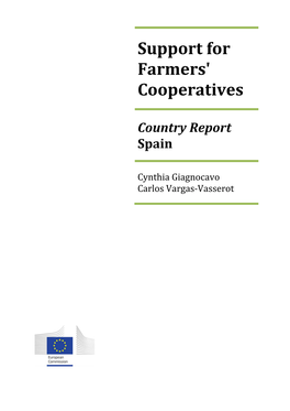 Support for Farmers' Cooperatives Country Report Spain