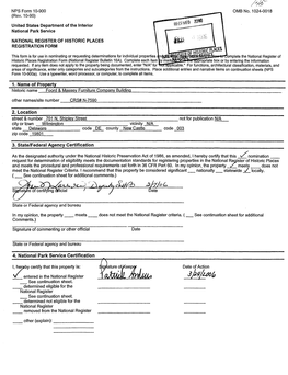 National Register of Historic Places Registration Form