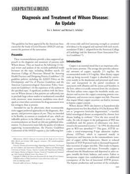 Diagnosis and Treatment of Wilson Disease: an Update