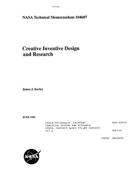 Creative Inventive Design and Research