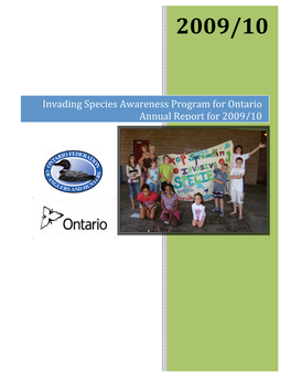 Invading Species Awareness Program for Ontario 2009