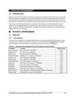 CD-C FEIS Chapter 3. Affected Environment