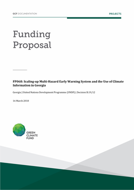 FP068: Scaling-Up Multi-Hazard Early Warning System and the Use of Climate Information in Georgia