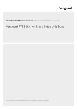 Vanguard FTSE UK All Share Index Unit Trust