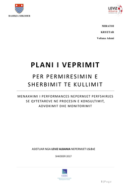 Plani I Veprimit Per Permiresimin E Sherbimit Te Kullimi T