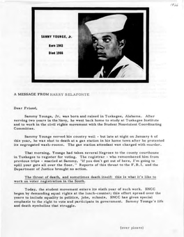 A Message from Harry Belafonte