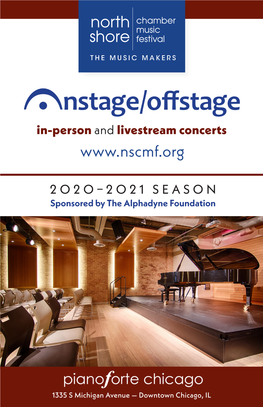 Nstage/Offstage In-Person and Livestream Concerts