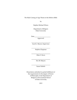 Duke University Dissertation Template