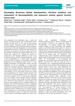 Developing Aluminum Nitride Nanoparticles: Chemical Synthesis