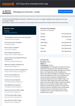 321C Bus Time Schedule & Line Route